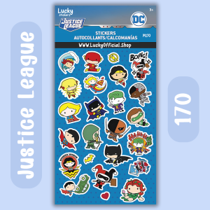 Justice League sticker sheet