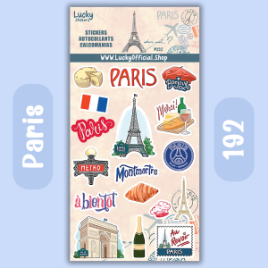 Paris sticker sheet