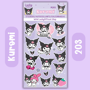 Kuromi sticker sheet