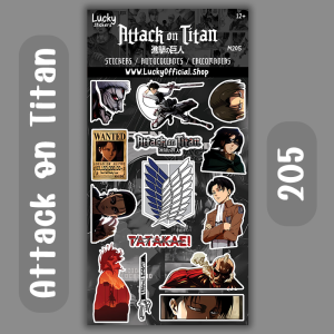 Attack On Titan sticker sheet