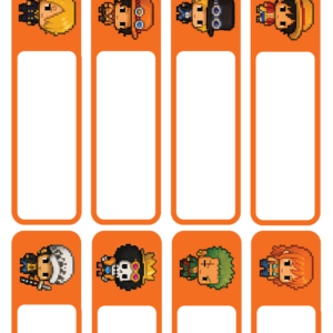 Lucky Label L-26 – One Piece Name Labels (24 Labels, 3 Sheets)